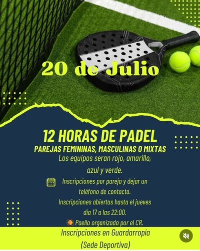 PADEL 12 HORAS 20-07-2025