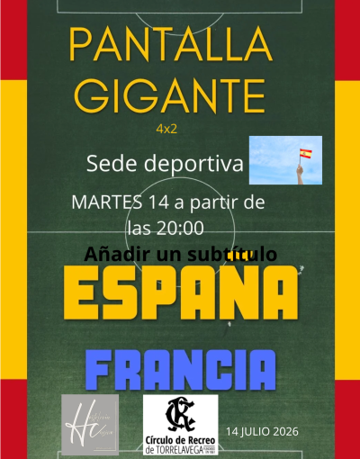 PARTIDO ESPAÑA- FRANCIA 13-07-2026