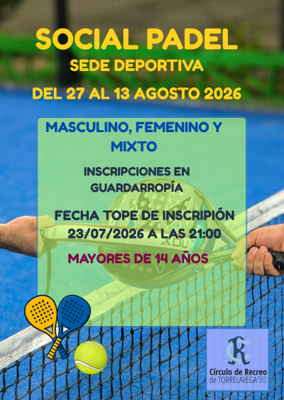 SOCIAL PADEL 2026 22-07-2026