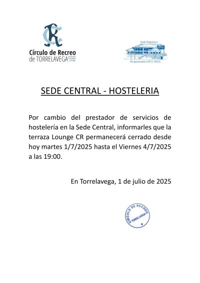 sede central terraza lounge cr cerrada 01-07-2025