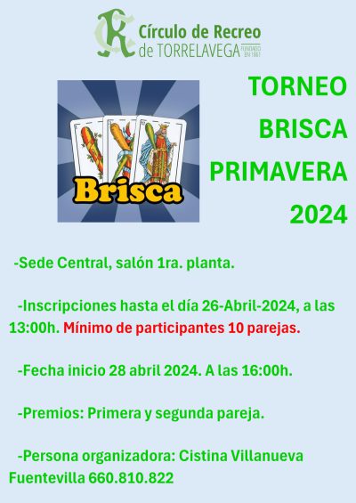 torneo de BRISCA primavera 2024 sede central